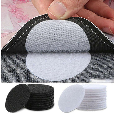 (net) Self Adhesive Fastener Dots Stickers Adhesive Tape Household Antiskid Sticker Hook Loop Sofa Carpet 20 Pcs