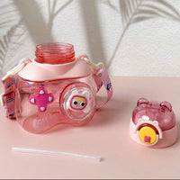 (Net) Cute High-Value Plastic Cup With Straw 750 ML