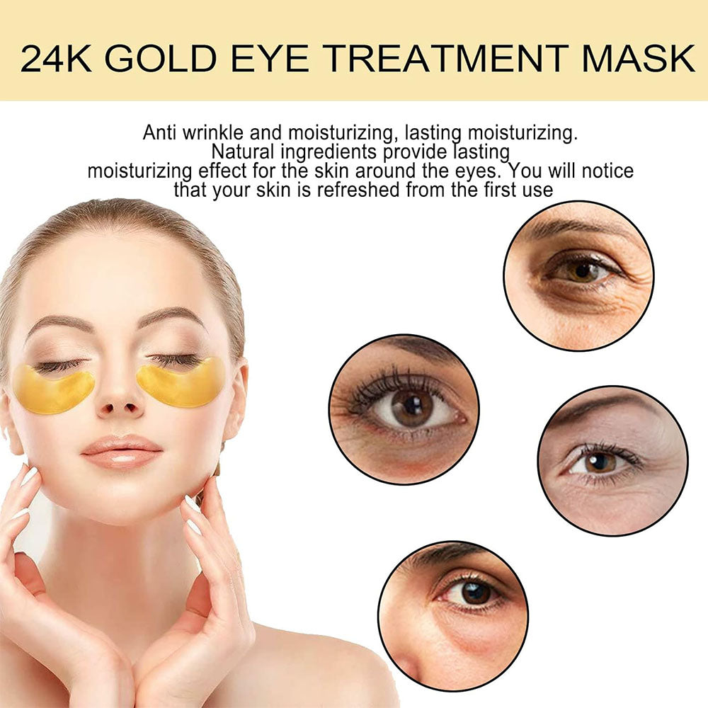 (NET) Gold Gel Eye Pads