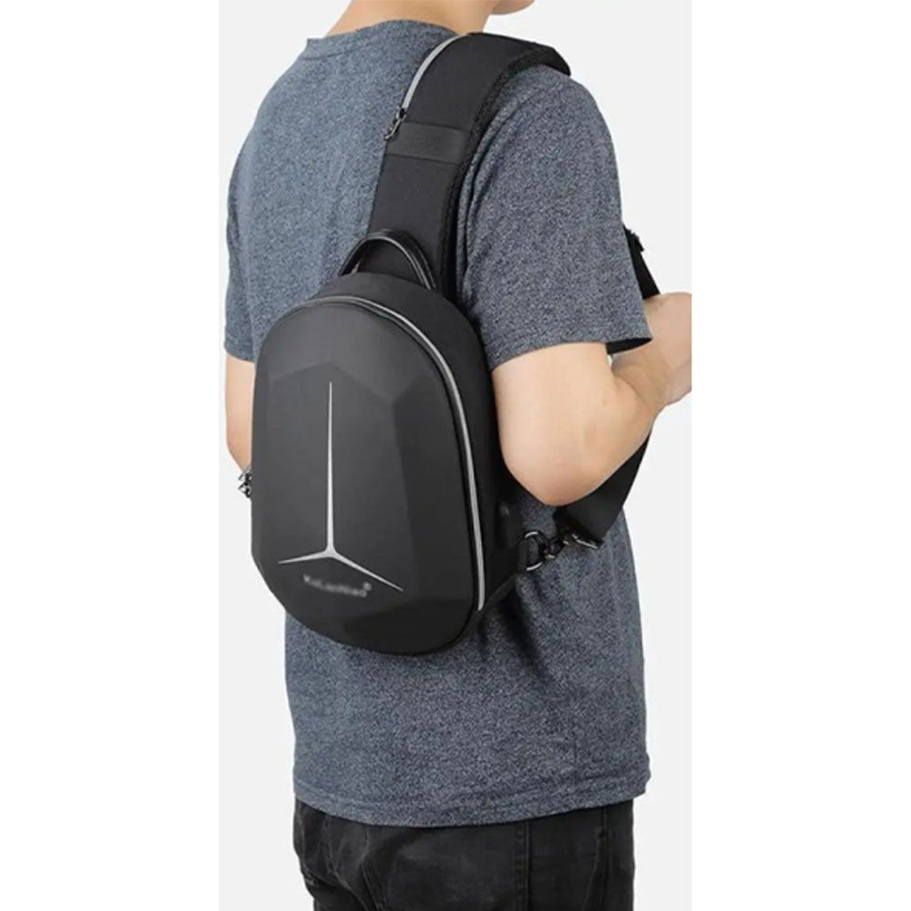 (Net) Men's Messenger Bags Fashion Men's Shoulder Bag Waterproof USB Charging