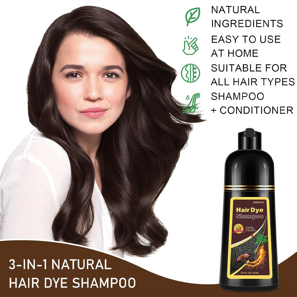 (NET)Black Hair Dye Shampo Root Correction 100 ML