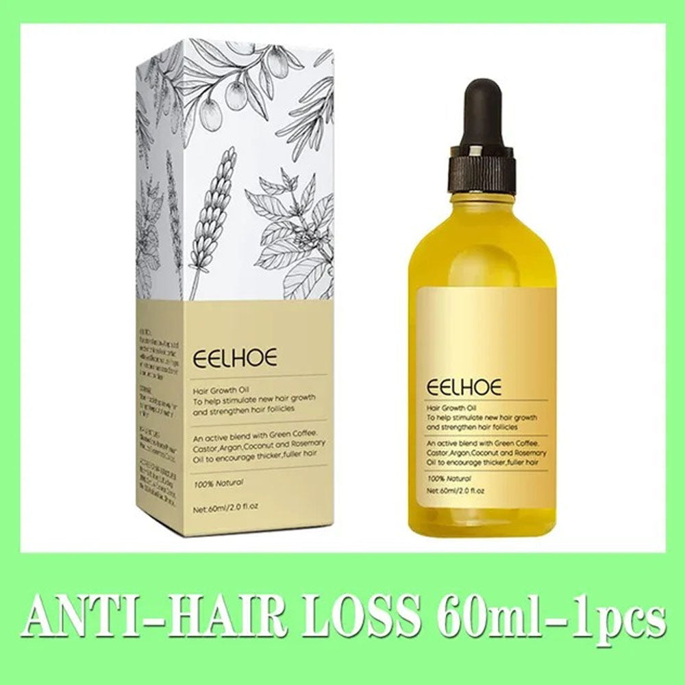 (NET) Hair Growth Products Prevent Hair Loss Essential Oil Fast Growing Anti-Drying Scalp Treatment 60 ML