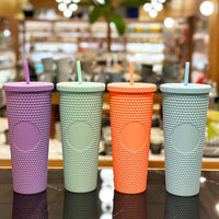 (NET) Barbie Tumbler Bottle Double Wall Cup With Straw 750 ML