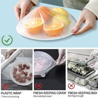 50pcs Disposable Food Bowl Cover Bag Storage Bag Dust Fresh Keeping Bags Kitchen Food Multifunctional Use 60 x 70 cm