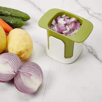 Vegetable Chopper Veggie Chopper Effort Saving Hand Pressure Multi Function