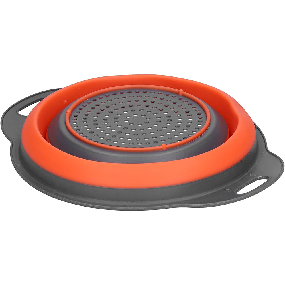 Silicone Folding Plastic Colander Strainer Kitchen 24 x 30 x 9 cm