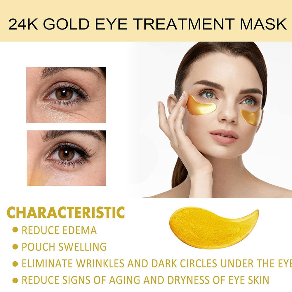 (NET) Gold Gel Eye Pads