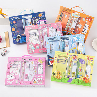 Cartoon Crayon Student Stationery Set / CD-999