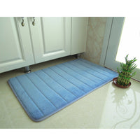 Bathroom and Outdoor Memory Foam Mat Toilet Non Slip Water Absorption Rug 40 x 60 cm