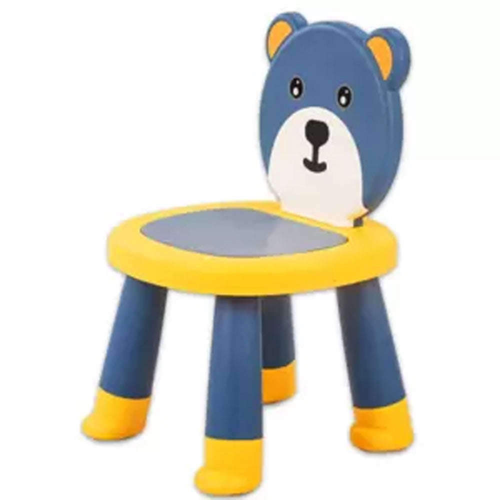 ( NET ) Anti Skid Plastic Assemblable Chair Creative Cartoon Bear Shaped For Kids