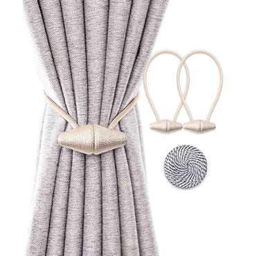 (net) Conical Curtain Magnetic Buckle Strap Non Perforated Curtain Buckle