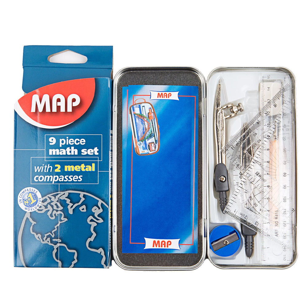 (Net) Map Math Set 9 Pcs