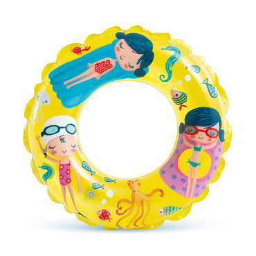 (NET)Intex Inflatable Transparent Ring Swim Tube 59242R