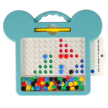 (NET) Magnetic Board Shapes Pictures Beads Drawing Cards