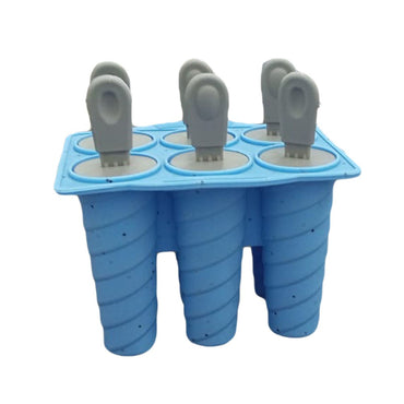 (Net) Silicone Ice Cream Popsicle Molds Silicone 6 Pieces