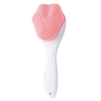 Silicone Face Scrubber Exfoliating Brush Manual Handheld Facial Cleansing Brush Blackhead Scrubber Soft Food Grade Silicone Bristles For Face Skincare