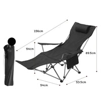 (net)Outdoor Camping Folding Reclining Chair Portable Ultralight Fishing Leisure Lunch Beach Chair