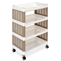 (Net) 4-Layer Foldable Sliding Drawer Storage Bins - Your Ultimate Space-Saving Solution