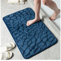 Tan Rugs for Bathroom Floor Non Slip Bath Mat Thick Soft Memory Foam Carpet 40 x 60 cm