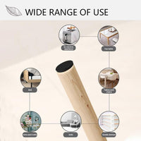 (net) Round Table Foot Pad Black Set Of 30 pcs