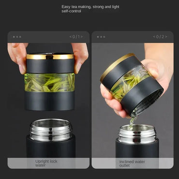 (NET) Tea Infuser Vacuum Flask