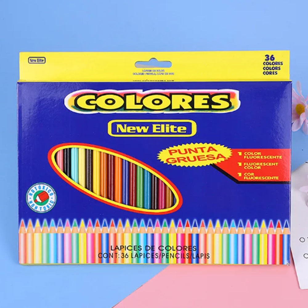 New Elite Colored Pencils 36 Colors
