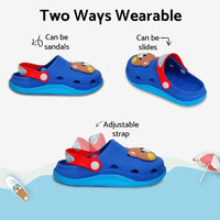 Yellow Bee Cute Bear Clogs for Boys
