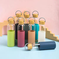 Sports Water Bottle With Silicone Protective Case 550 ML