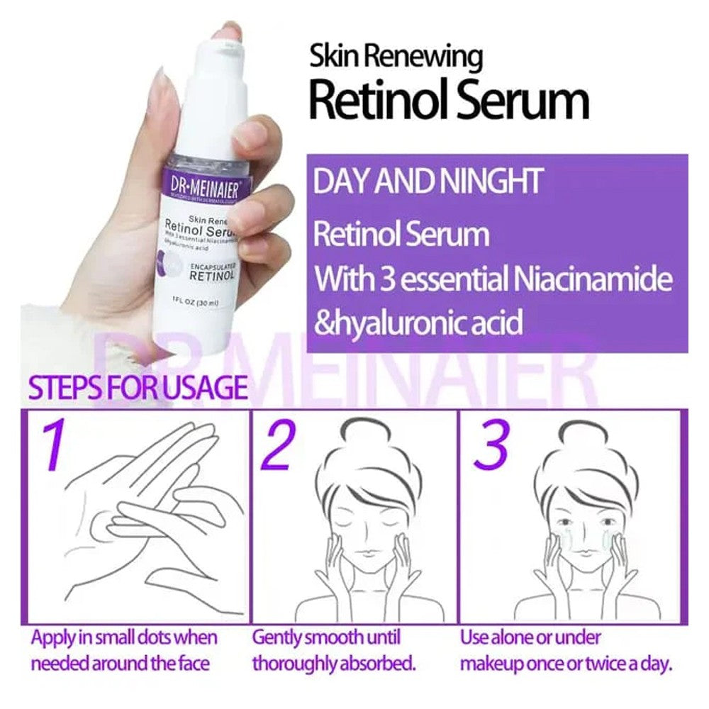 (NET) Retinol Serum Day And Night With Hyaluronic Acid Niacinamide 30ml