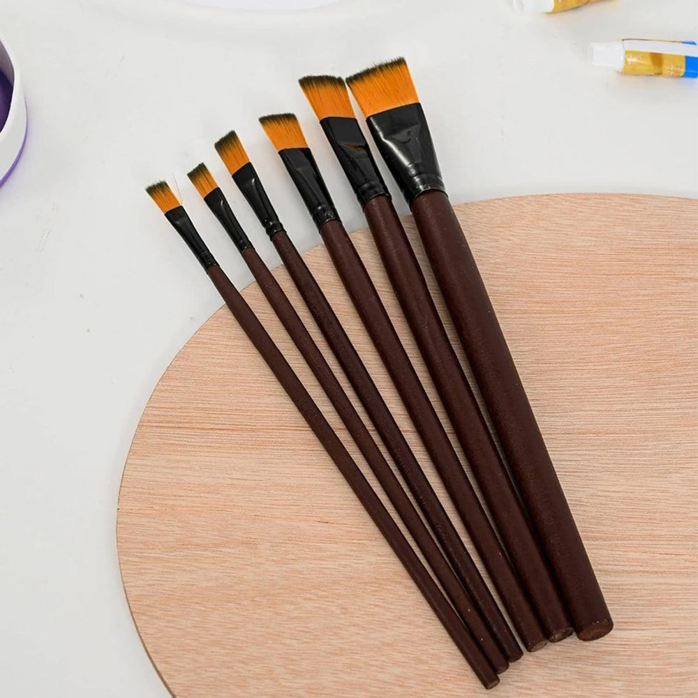 Painting Set 6pcs Acrylic Oil Watercolors Artist Paint Brushes