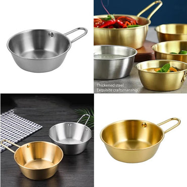 Stainless steel bowl shirt bowl camping outdoor portable bowl 10.5CM