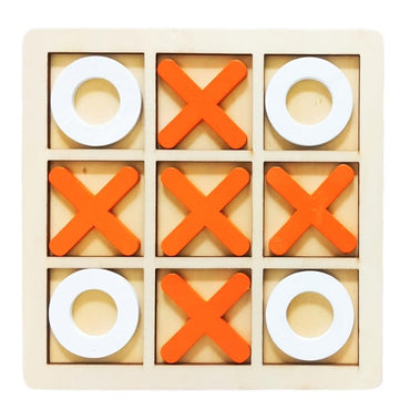 Wooden Tic Tac Toe Game Classic Board Game