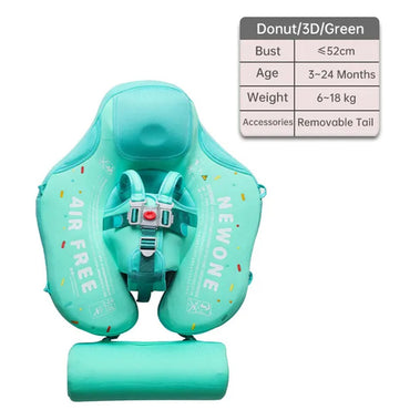 (Net) Mambobaby Newborn Baby Waist Float Non-inflatable Solid Swimming Ring