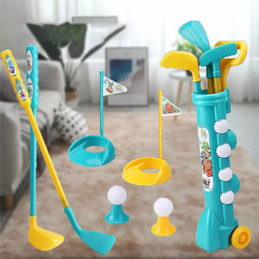 Kids Mini Golf Club Caddy Toys Set