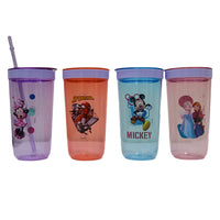 (NET) Plastic Straw Cup Tumbler 600 ML