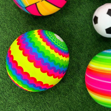 Multicolor Rubber Football