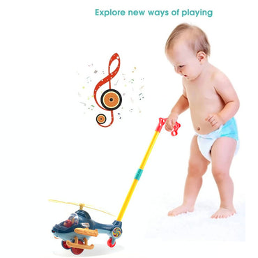 High-Strength Push Cart Plane - The Ultimate Learning Walk Toy for Happy Babies