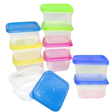 Mini Squared Storage Containers Set 10 Pcs