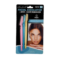 (net) Facial Exfoliator And Hair Remover 3 Pcs