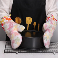 Silicone Bow Pattern Hot Heat Resistance Insulation Oven Glove