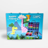 128 pcs  Professional Children's Art Set Wooden Box