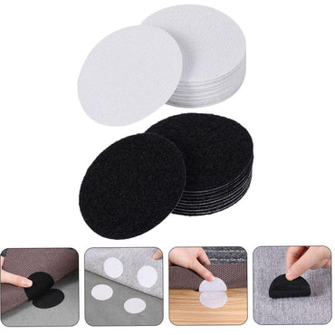 Self Adhesive Fastener Dots Stickers Adhesive Tape Household Antiskid Sticker Hook Loop Sofa Carpet 20 Pcs