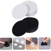 (net) Self Adhesive Fastener Dots Stickers Adhesive Tape Household Antiskid Sticker Hook Loop Sofa Carpet 20 Pcs