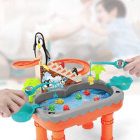 Penguin Roller Coaster Penguin Toy Magnetic Fishing Toy Toy for Kids Toddler