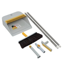 Broom and Trash with Dust Pan Long Handle Combination for Office House Standing Sweep Cleaning Broom & Cooler