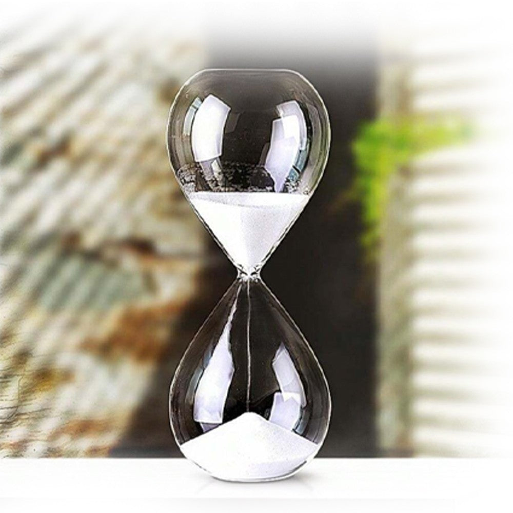 (NET) Transparent Hourglass 14x7 cm / 255446