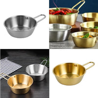 (net) stainless steel bowl shirt bowl camping outdoor portable bowl - 13CM