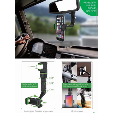 Metal Car Rear View Mirror Mobile Holder