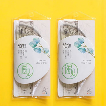 School Soft Ruler Set Of 4 Pcs