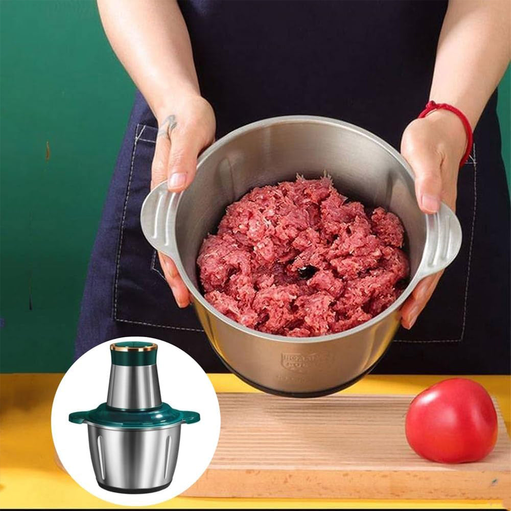 (NET) Stainless Steel Automatic Electric Meat Grinder